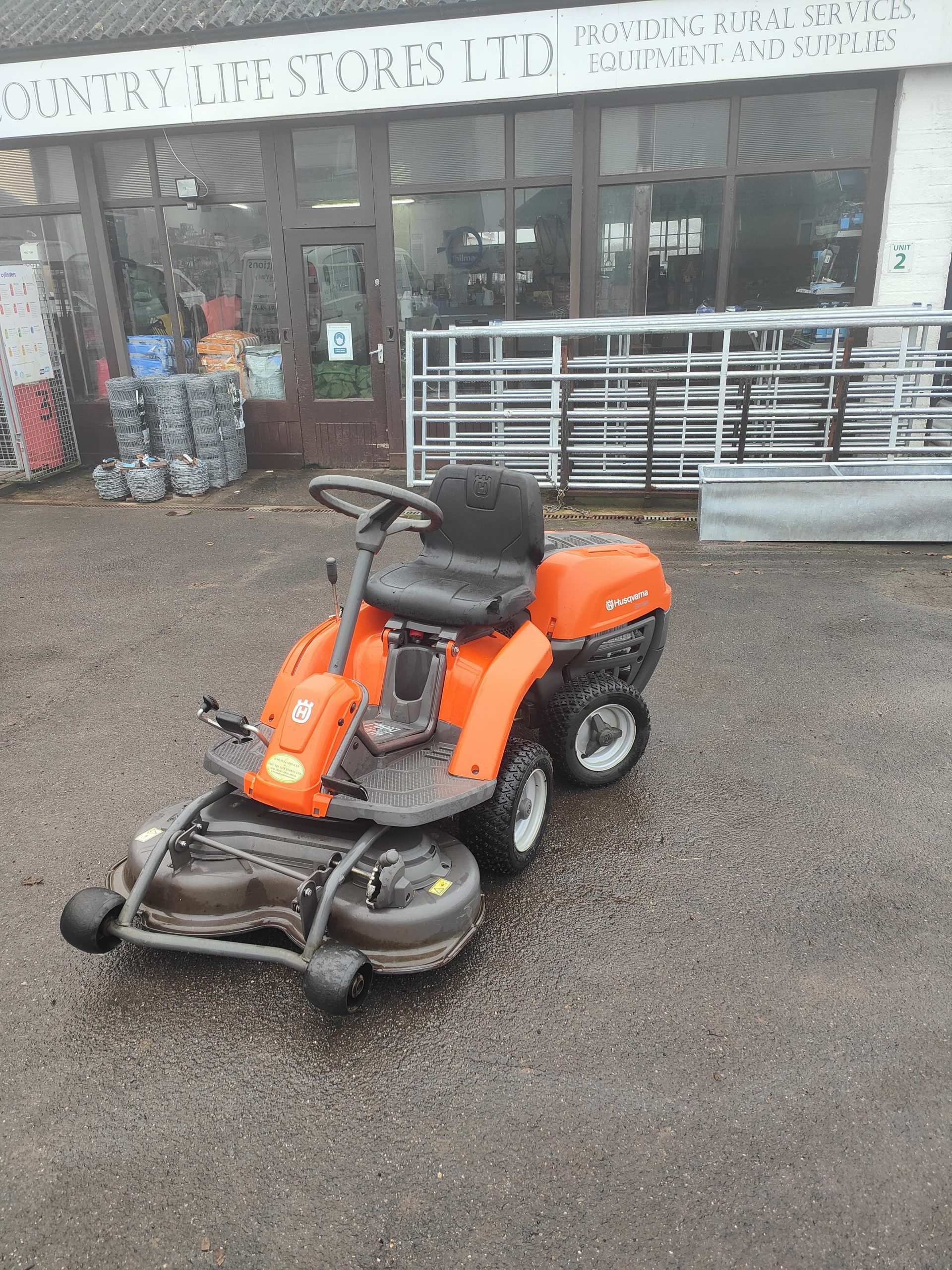 Husqvarna R112C Rideon Mower (Sold) Country Life Stores
